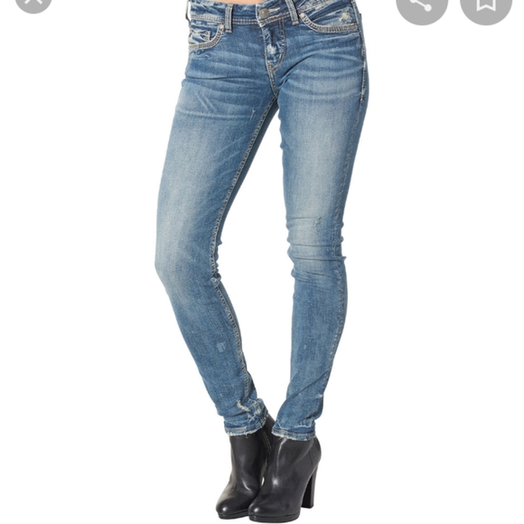 Silver Jeans Denim - Silver Aiko High Rise Skinny Jeans
